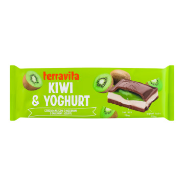 Шоколад молочний Kiwi&Yoghurt Terravita м/у 235г