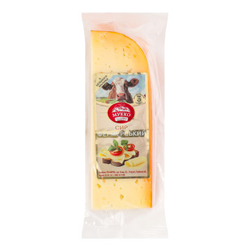 Сир 50.2% фермерський з цільного молока 3міс витримки Мукко м/у 170г