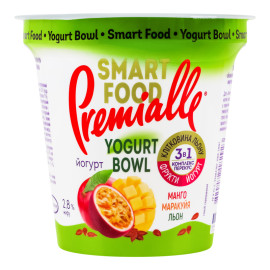 Йогурт 2.8% Манго-маракуя-льон Yogurt bowl Smart food Premialle ст 240г