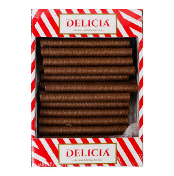 Вафлі зі смаком кокоса Трубочки Delicia к/у 450г