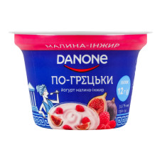 Йогурт 3.5% з наповнювачем Малина-інжир По-грецьки Danone ст 150г