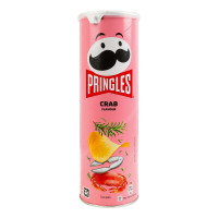 Чипси картопляні зі смаком краба Pringles тубус 165г