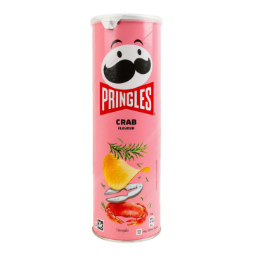 Чипси картопляні зі смаком краба Pringles тубус 165г