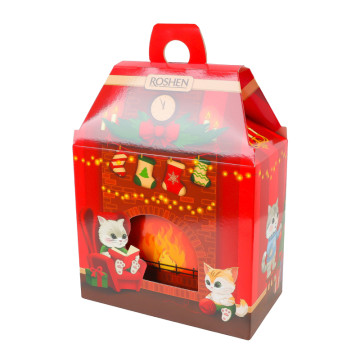 Набір подарунковий Новорічний камін Roshen к/у 665г