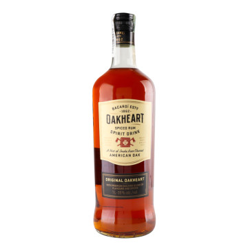 Напій лікеро-горілчаний 1л 35% на основі рому Oakheart Original Bacardi пл