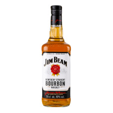 Віскі 0.7л 40% Bourbon White Jim Beam пл