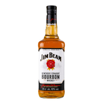 Віскі 0.7л 40% Bourbon White Jim Beam пл