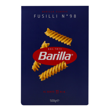 Вироби макаронні з твердих сортів пшениці Fusilli №98 Barilla к/у 500г