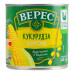 Кукурудза цукрова з цілих зерен консервована вакуумована Верес з/б 340г