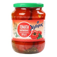Томати мариновані Хуторок с/б 680г