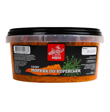 Морква по-корейськи Чудова марка п/у 400г