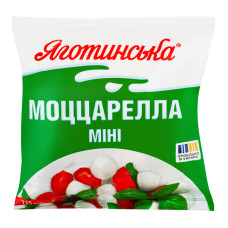 Сир 45% м'який в розсолі Міні Моццарелла Яготинська м/у 225г