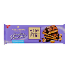 Шоколад молочний з начинкою подрібненим та цілим арахісом Very Peri Millennium м/у 285г