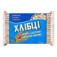 Хлібці пшенично-вівсяні хрусткі дієтичні Лавка здоров'я м/у 75г