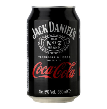 Напій слабоалкогольний 330мл 5% Tennessee Whiskey Jack Daniel's&Coca-Cola з/б