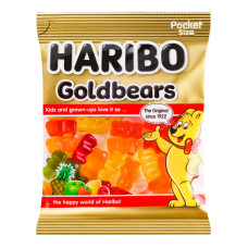 Цукерки желейні неглазуровані Goldbears Haribo м/у 80г