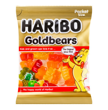 Цукерки желейні неглазуровані Goldbears Haribo м/у 80г