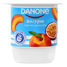 Йогурт 1.2% Персик-маракуя Danone ст 115г