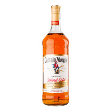 Напій алкогольний 1л 35% на основі карибського рому Spiced Gold Original Captain Morgan пл