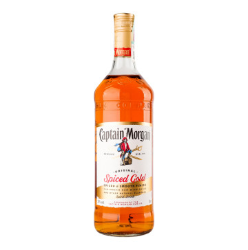 Напій алкогольний 1л 35% на основі карибського рому Spiced Gold Original Captain Morgan пл