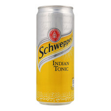 Напій безалкогольний сильногазований на ароматизаторах Indian Tonic Schweppes з/б 330мл