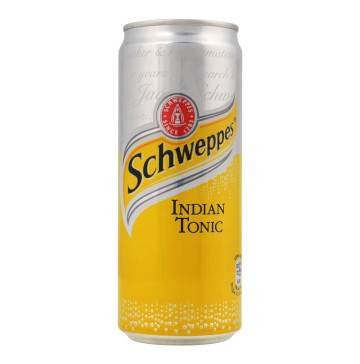 Напій безалкогольний сильногазований на ароматизаторах Indian Tonic Schweppes з/б 330мл