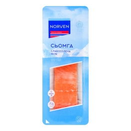 Сьомга філе-шматок Norven з/ш сл/с 1с лоток 130г