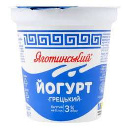 Йогурт 3% Грецький Яготинський ст 260г