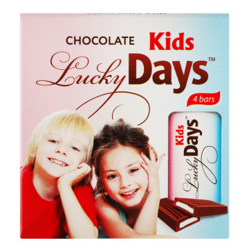 Шоколад молочний з молочною начинкою Kids Lucky Days к/у 50г