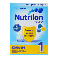 Суміш суха для дітей від 0 до 6міс Комфорт 1 Nutrilon к/у 600г