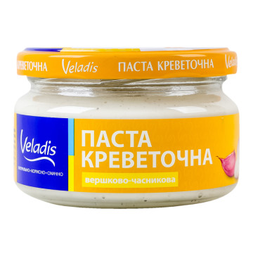 Паста креветочна вершково-часникова Veladis с/б 160г