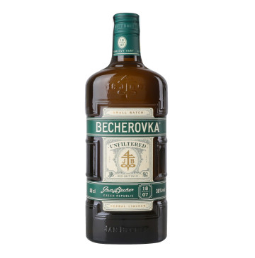 Лікер 0.5л 38% на травах Нефільтрована Becherovka пл