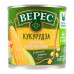 Кукурудза цукрова консервована стерилізована вакуумована з цілих зерен Верес з/б 340г