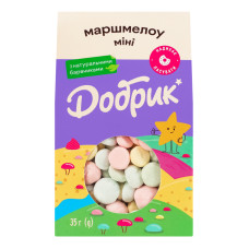 Маршмелоу з натуральними барвниками Міні Добрик к/у 35г