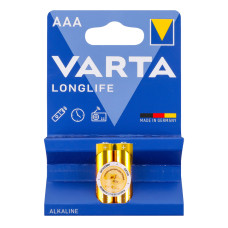 Батарейки AAА 1.5V LR03 №4103 Longlife Varta 2шт