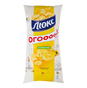 Чипси картопляні зі смаком сиру Люкс м/у 183г