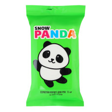 Серветки вологі для рук антимікробні Snow Panda 15шт