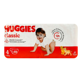 Підгузники для дітей 7-18кг 4 Classic Huggies 48шт