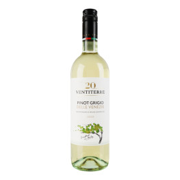 Вино біле сухе Pinot Grigio Delle Venezie Ventiterre 12% с/пл 750мл