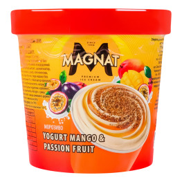 Морозиво зі смаком йогурту Манго-маракуя Magnat ст 350г