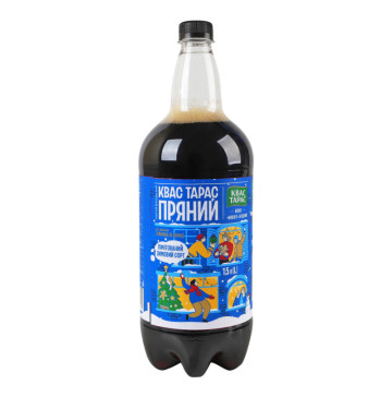 Напій бродіння газований пастеризований зі смаком пряника та кориці Пряний Квас Тарас п/пл 1.5л Напій бродіння газований пастеризований зі смаком пряника та кориці Пряний Квас Тарас п/пл 1.5л