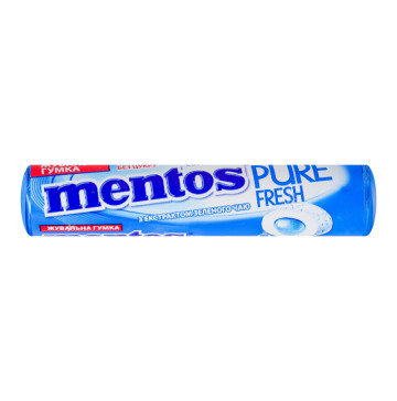 Гумка жувальна зі смаком свіжої м'яти з підсолоджувачами Pure fresh Mentos м/у 15.75г