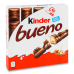 Вафлі із молочно-горіховою начинкою покриті молочним шоколадом Bueno Kinder к/у 107.5г