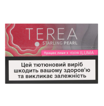 Виріб тютюновмісний для електричного нагрівання з фільтром Terea Starling Pearl 20шт