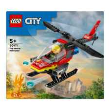 Конструктор для дітей від 5років №60411 Fire Rescue Helicopter City Lego 1шт