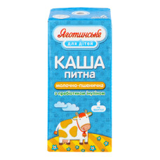 Каша 2% для дітей від 6міс молочно-пшенична Яготинське для дітей т/п 200г