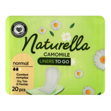 Прокладки щоденні гігієнічні ароматизовані Normal Liners To Go Camomile Naturella 20шт