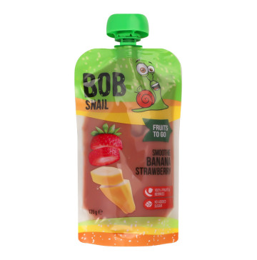Пюре фруктово-ягідне Banana-strawberry Smoothie Bob Snail д/п 120г