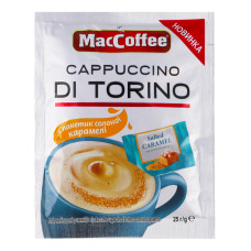 Напій кавовий розчинний з солоною карамеллю 3в1 Cappuccino Di Torino MacCoffee м/у 25г
