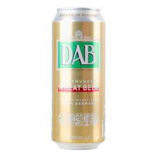 Пиво 0.5л 4.8% світле нефільтроване пастеризоване Wheat Beer DAB з/б